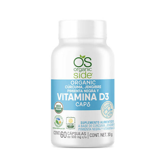 Vitamina D3 Orgánica 60 Cápsulas