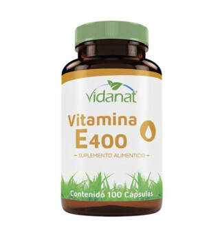 Vitamina E400 100 Cápsulas Vidanat