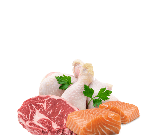 Carne, Pollo y Pescado
