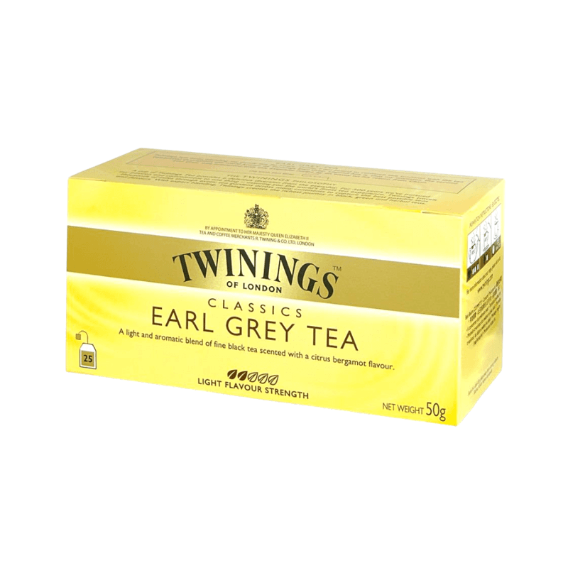 Té Earl Grey Twinings - Paquete 25 Sobres de 2g