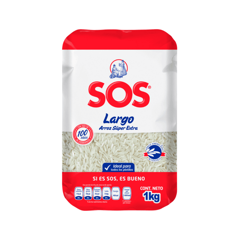 Arroz Grano Largo Séper Extra SOS - Bolsa 1 kg