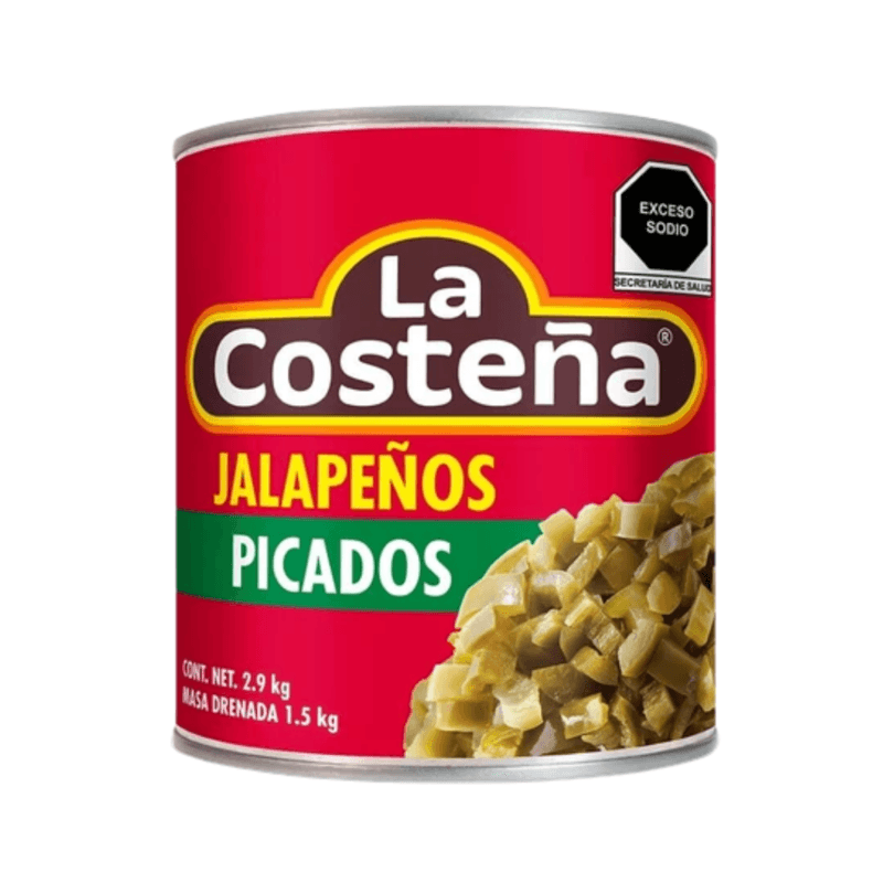 Chile Jalapeños Picados La Costeña - Lata 2.9 kg