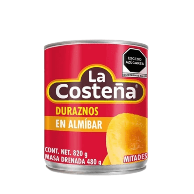Duraznos en Mitades La Costeña - Lata 820 g