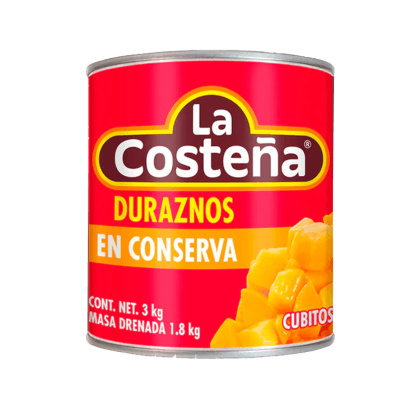 Duraznos en Cubos La Costeña - Lata 3 kg