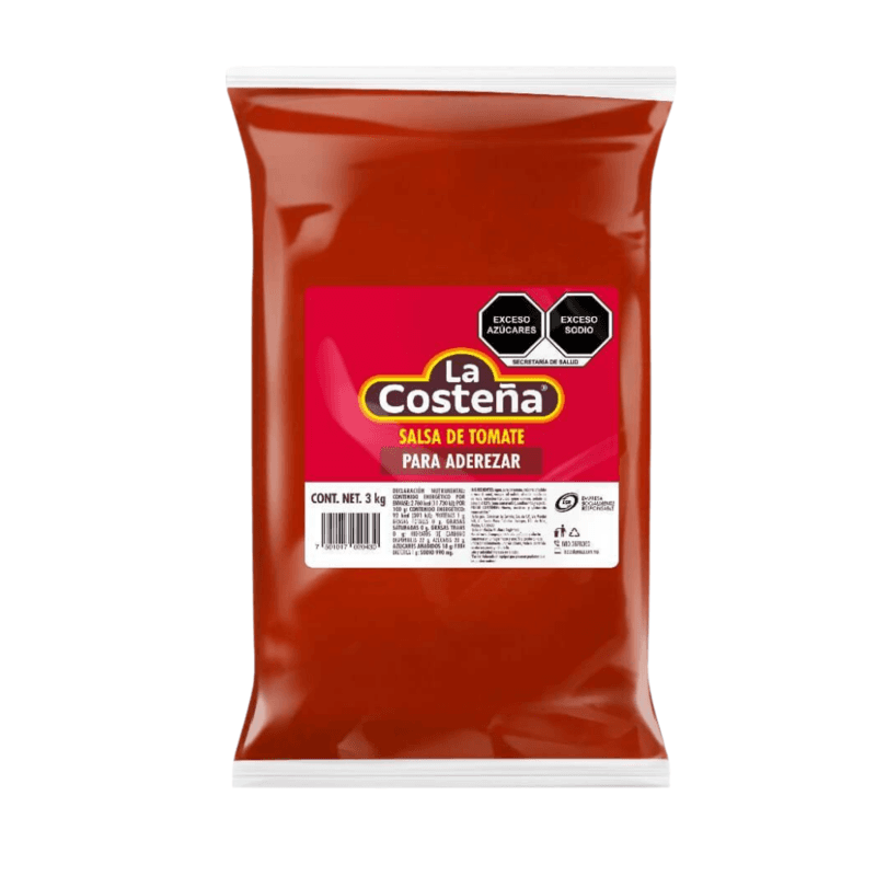 Salsa de Tomate para Aderezar La Costeña - Bolsa 3 kg