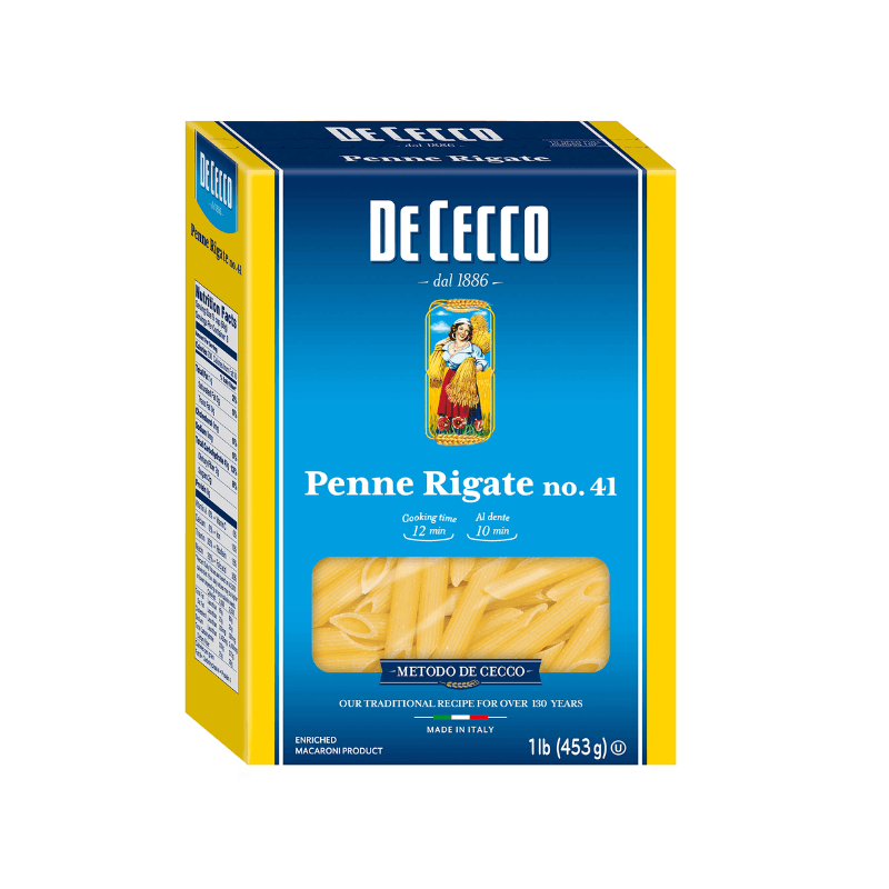 Pasta Penne Rigate De Cecco - Caja 454 g