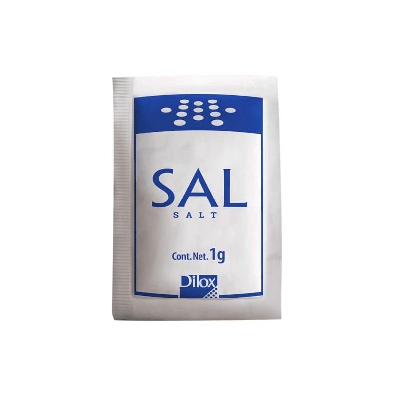 Sal Refinada Dilox - Paquete 2000 Sobres de 1g