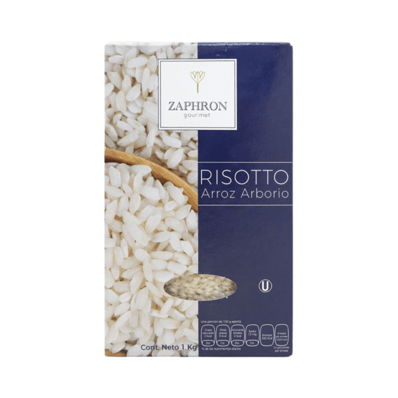 Arroz Arborio Zaphron - Caja 1 kg