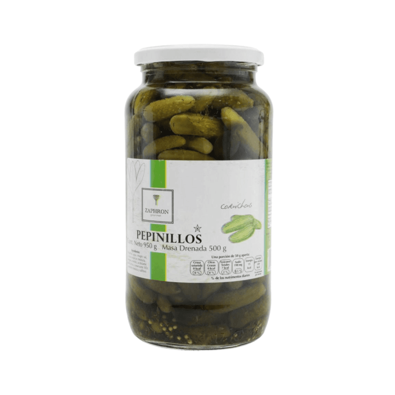 Pepinillos Cornichons Zaphron - Frasco 950 g