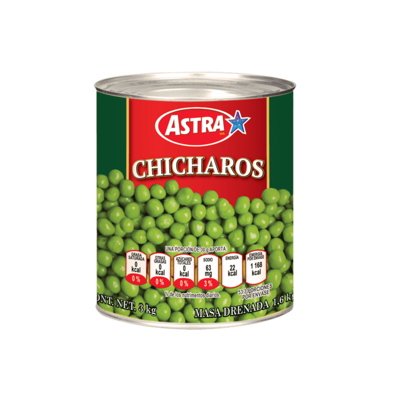 Chícharos Astra - Lata 3 kg