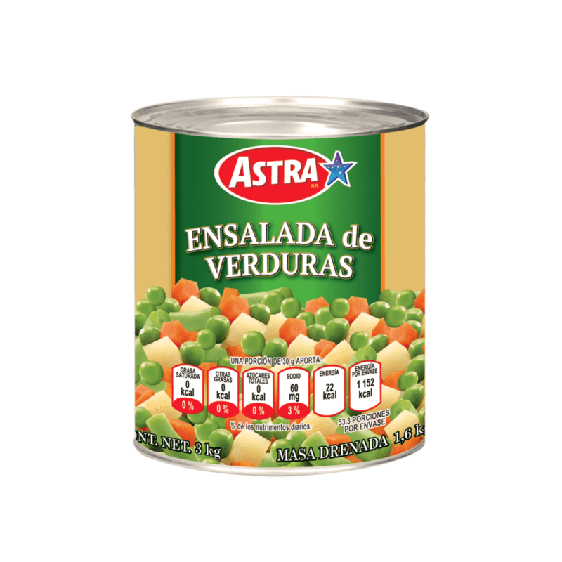Ensalada de Verduras Astra - Lata 3 kg