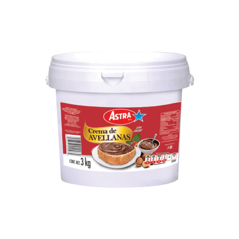 Crema de Avellana Astra - Cubeta 3 kg