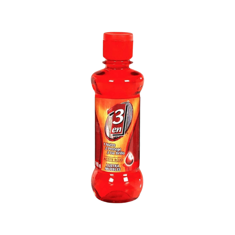 Aceite Lustrador Rojo 3 en 1 - Bote 480 mL