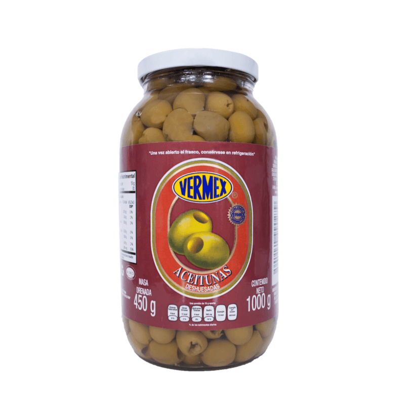 Aceitunas sin Hueso Vermex - Frasco 1 kg