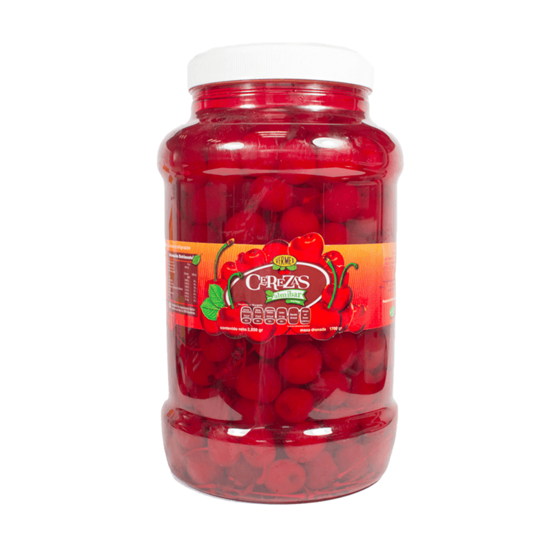 Cerezas con Tallo Vermex - Frasco 4.25 kg