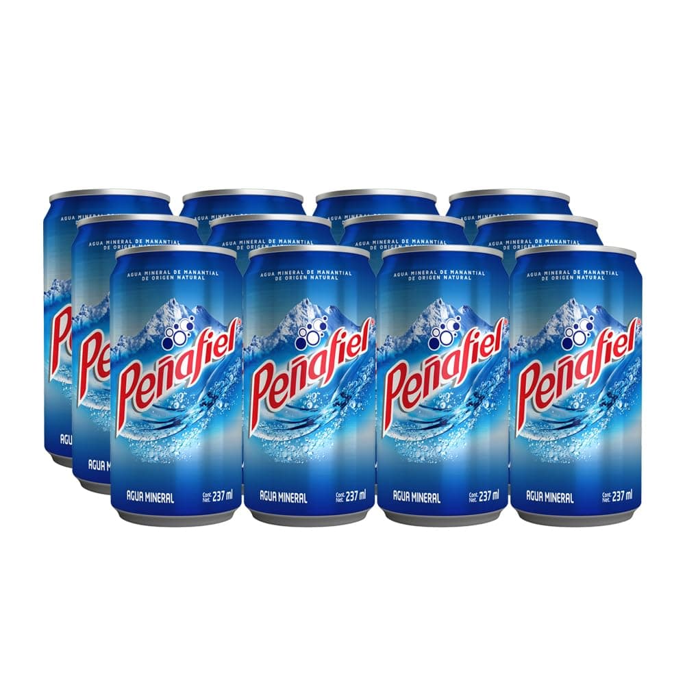 Agua Mineral Peñafiel - Paquete 12 Latas de 237mL