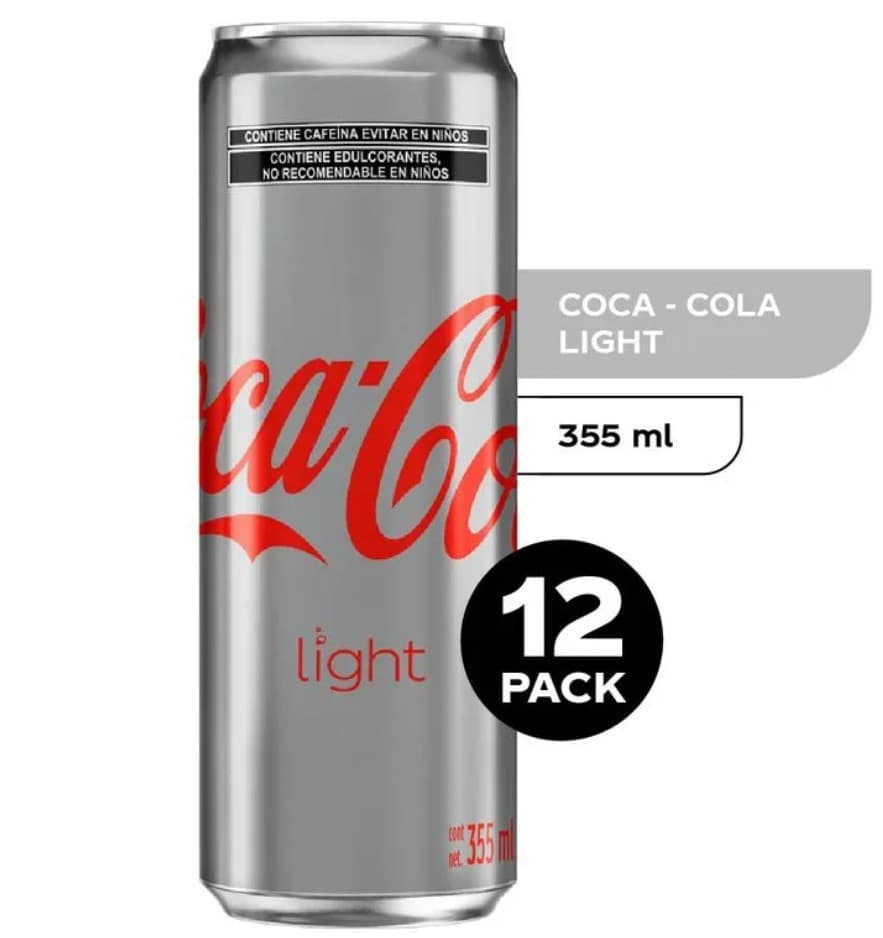 Coca Cola Light - Paquete 12 Latas de 355mL