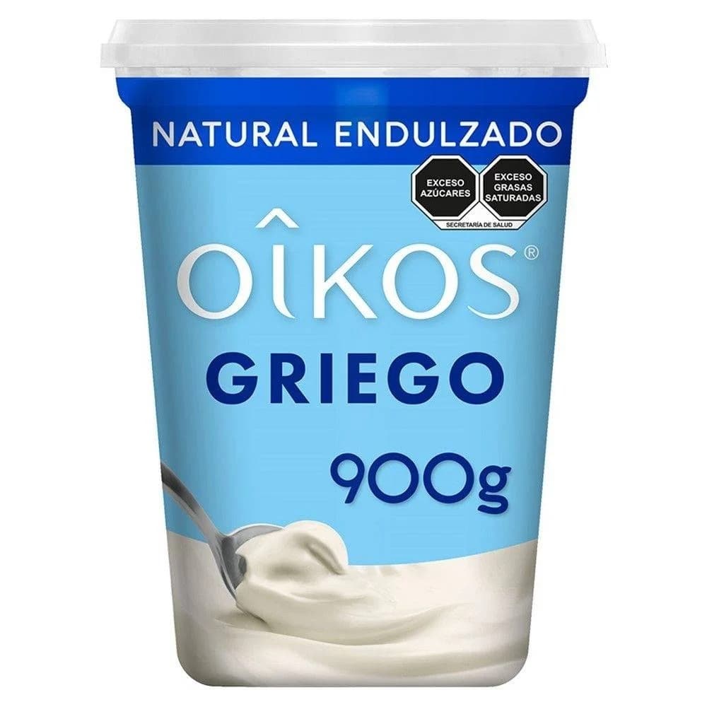 Yoghurt Griego Natural Oikos Endulzado - Botella 900 g