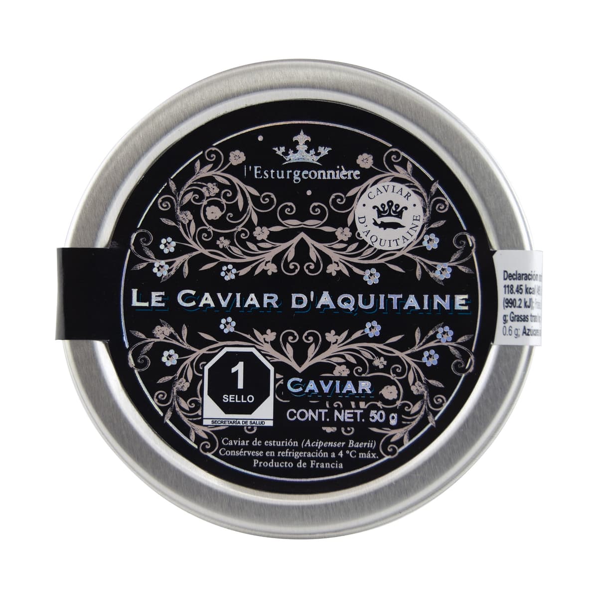 Caviar de Esturión L'Esturgeonnière - Lata 50 g