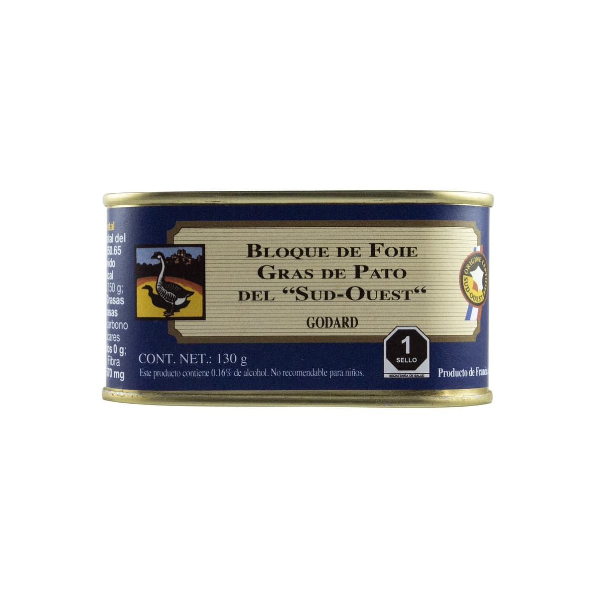 Bloc Foie Gras de Pato Godard - Lata 130 g