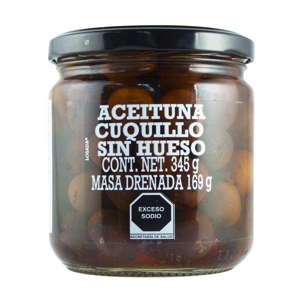 Aceituna Cuquillo sin Hueso Losada - Frasco 345 g