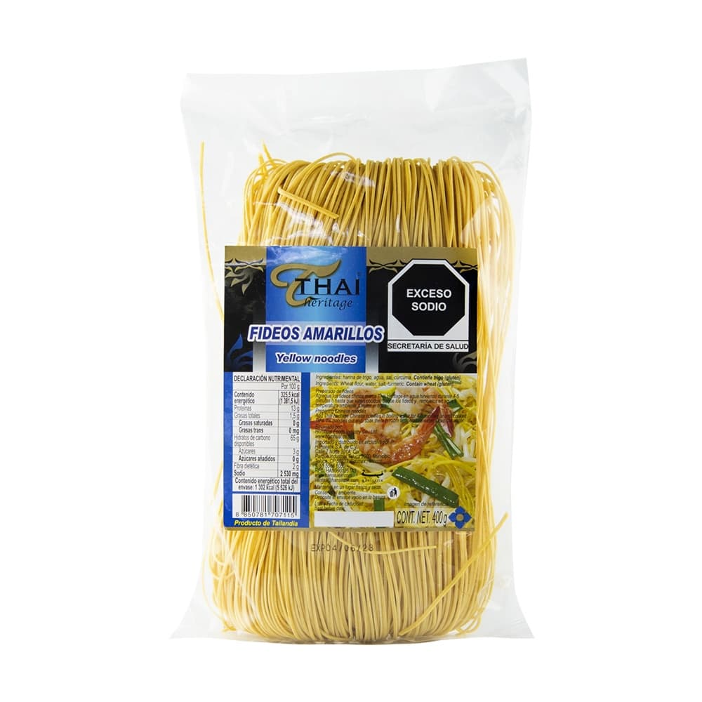 Fideos Amarillos Thai Heritage - Bolsa 400 g