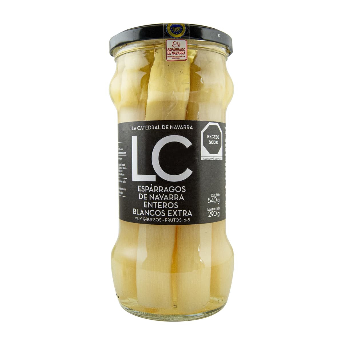 Espárragos Blancos Extra 6-8 Frutos La Catedral de Navarra - Frasco 540 g