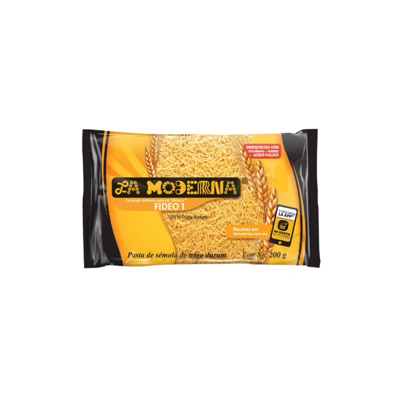 Pasta Fideo No. 1 La Moderna - Bolsa 200 g