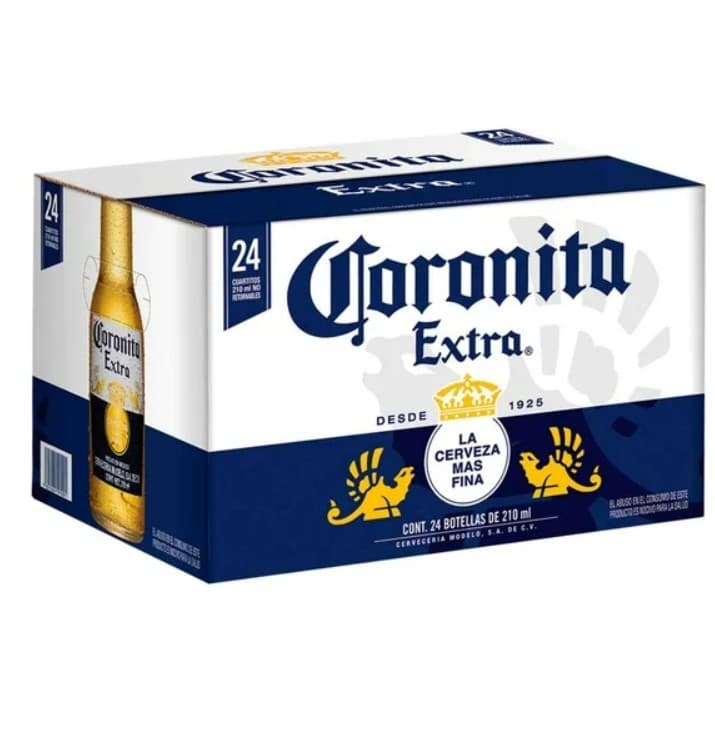 Corona Vidrio Retornable - Paquete 24 Botellas de 210mL