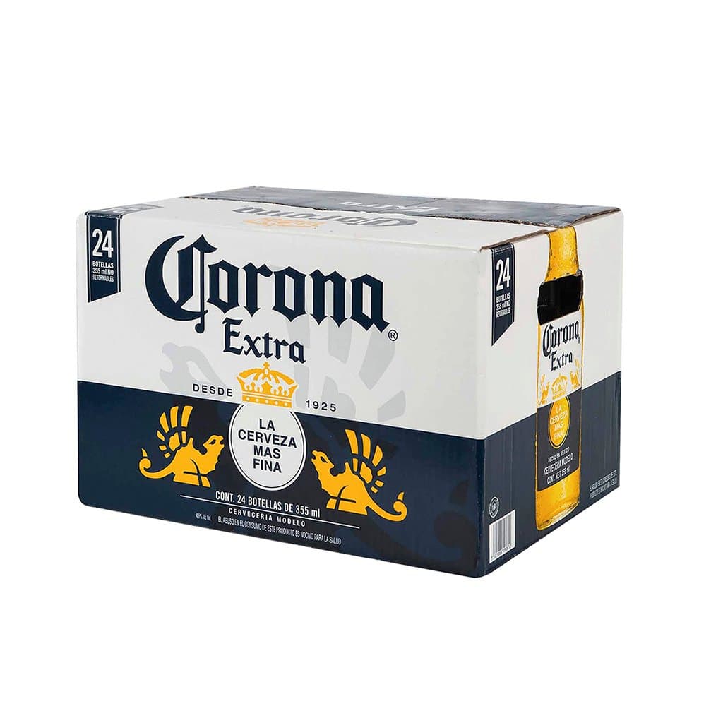 Corona Vidrio Retornable - Paquete 24 Botellas de 355mL