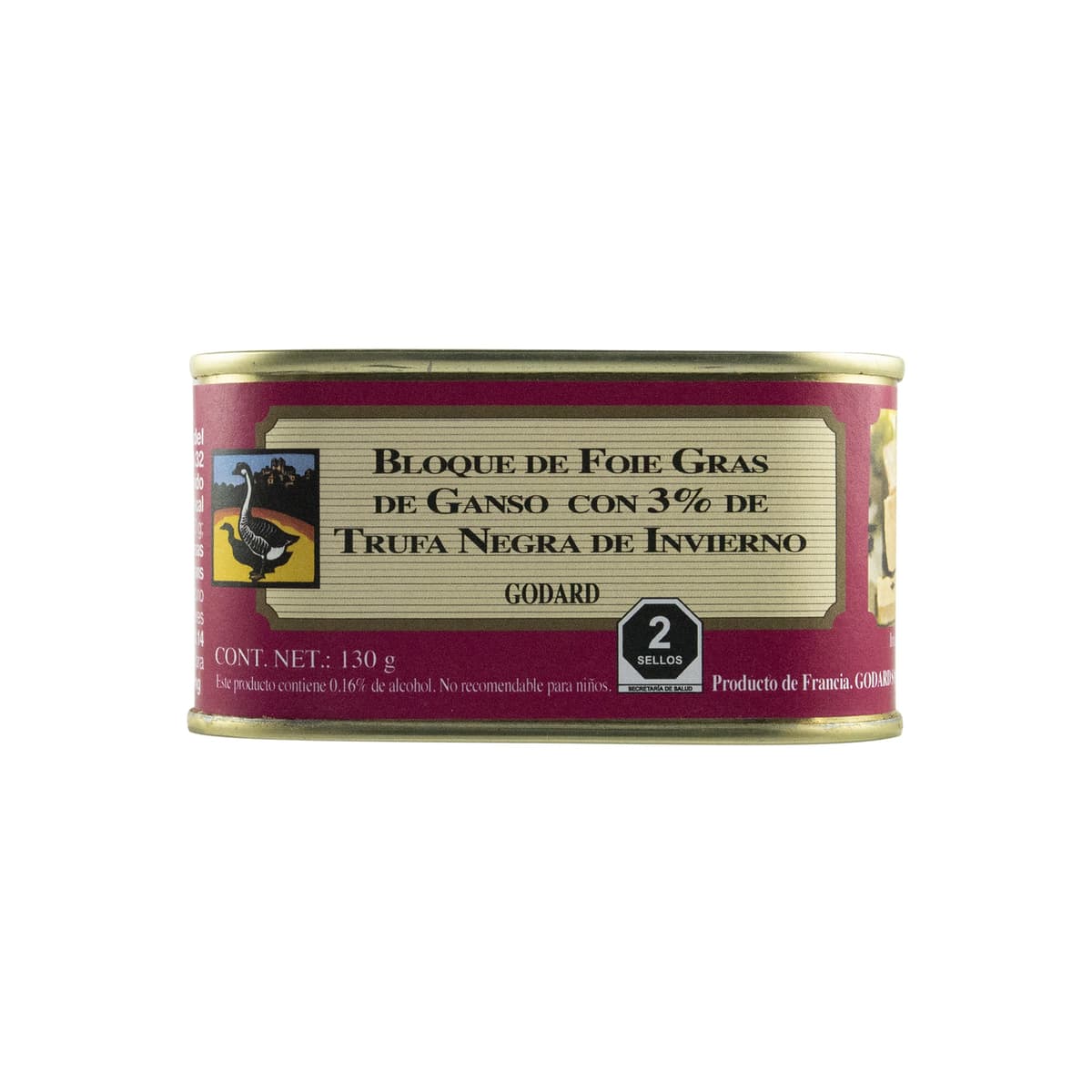 Bloc Foie Gras de Ganso con Trufa de Invierno 3% Godard - Lata 130 g