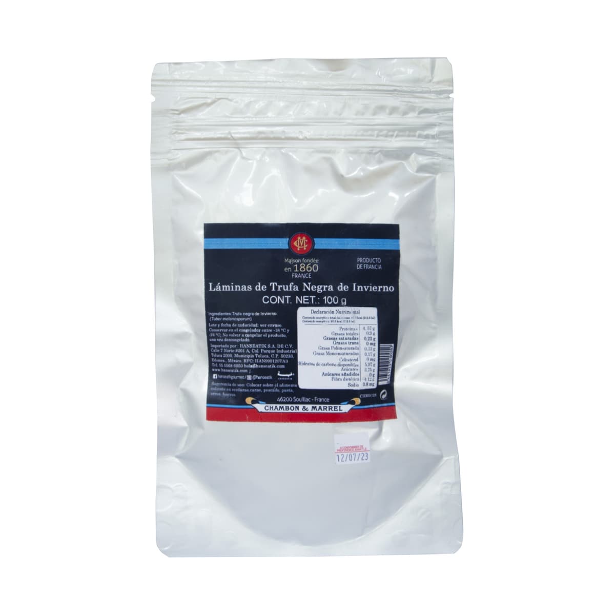 Láminas Trufa Negra de Invierno Congelada Chambon & Marrel - Bolsa 100 g