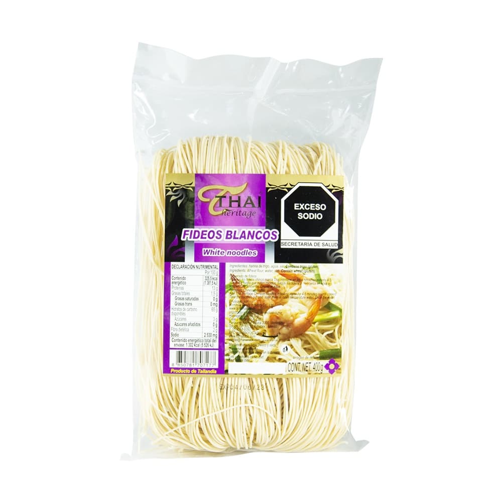 Fideos Blancos Thai Heritage - Bolsa 400 g