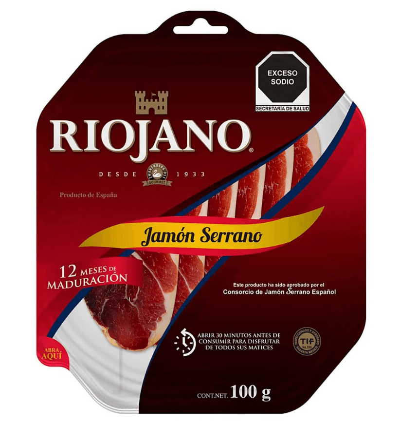 Jamón Serrano Riojano - Paquete 100 g