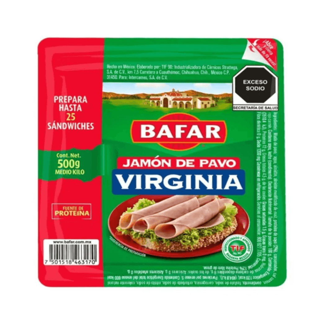 Jamón Virginia Pavo Bafar