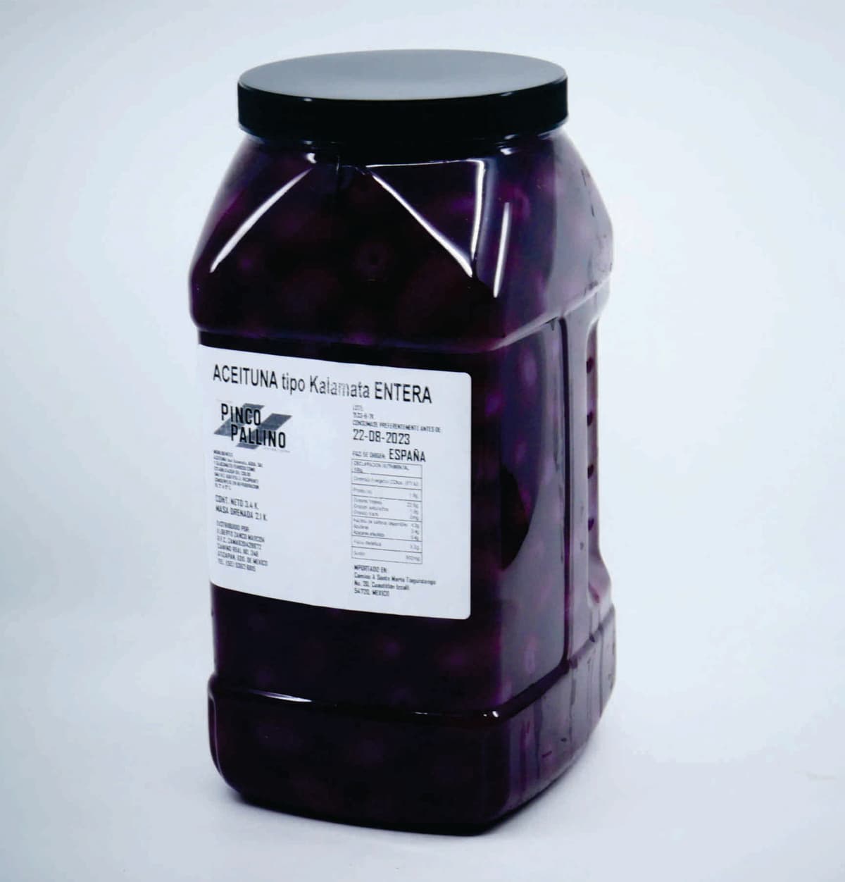 Aceituna Tipo Kalamata Entera - Vitrolero 3.4 kg