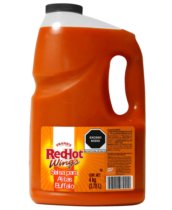 Salsa Red Hot Wings Franks - Botella 3.79 L