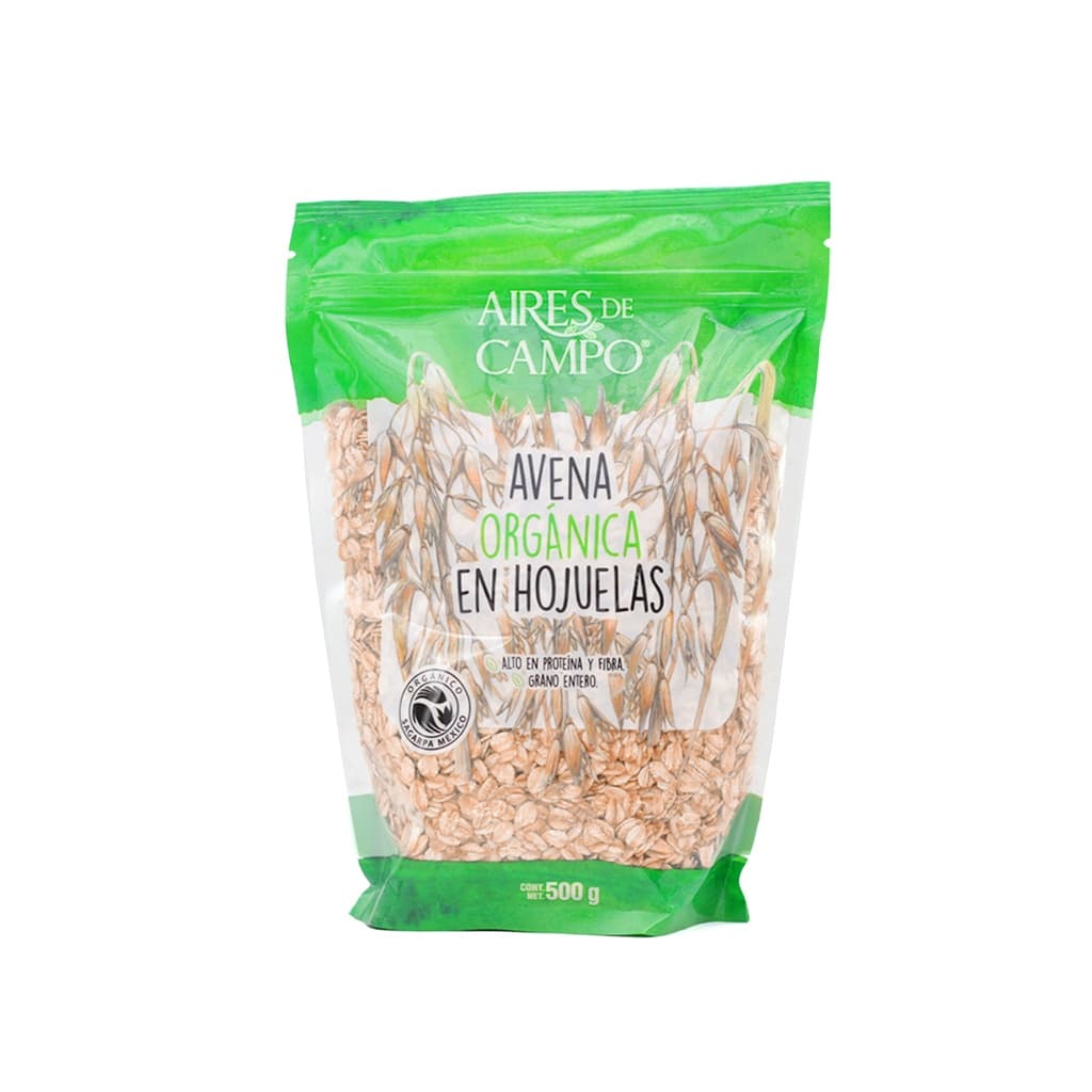 Avena Aires de Campo Orgánica - Paquete 1 Pieza de 500g
