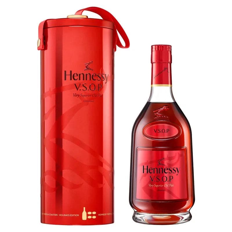 Cognac Hennessy Vsop Est Metalico Rojo - Botella 700 ml
