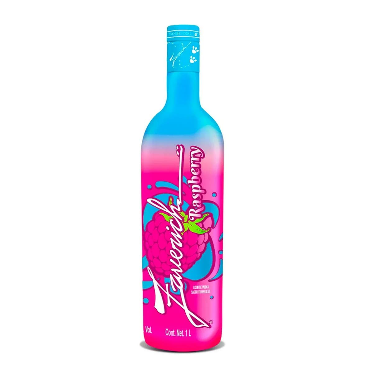Licor de Vodka Zaverich Raspberry - Botella 1 L