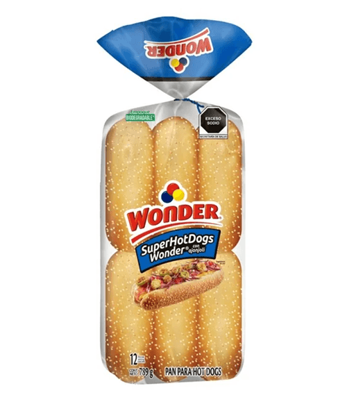 Pan para Hotdogs Wonder