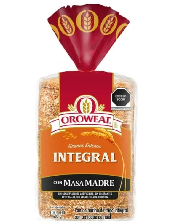 Pan Integral Oroweat - Charola 6 Paquetes de 680g