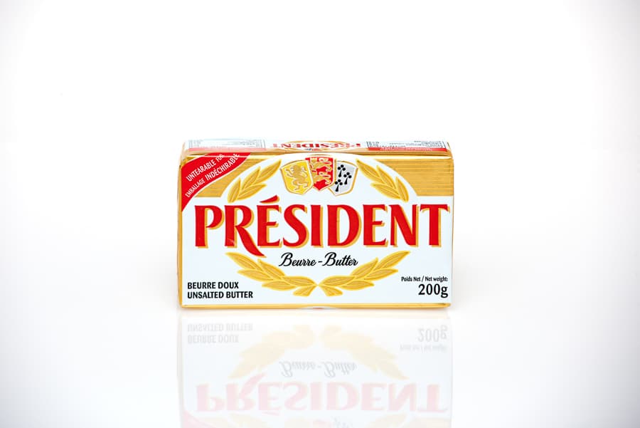 Mantequilla President sin Sal - Paquete 200 g