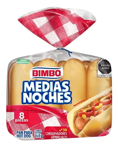 Medias Noches Bimbo - Paquete 8 Piezas