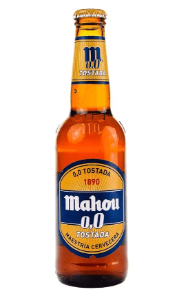 Bebida de Malta sin Alcohol Mahou San Miguel 0.0 Tostada Vidrio - Paquete 24 Botellas de 330 ml