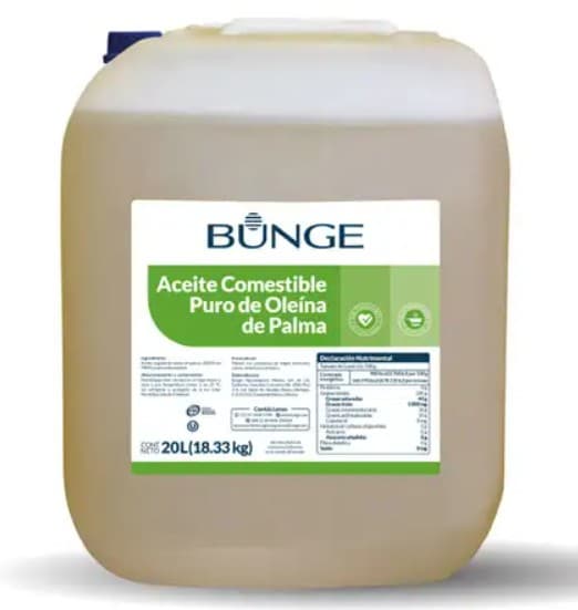 Aceite Oleína de Palma Bunge - Bidón 20 L