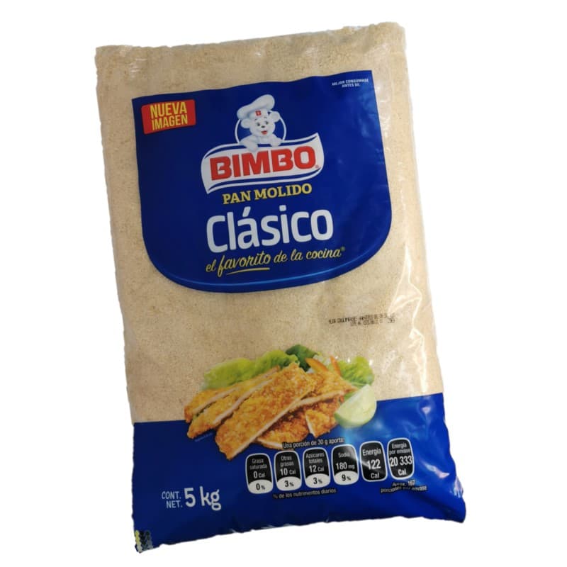 Pan Molido Bimbo - Charola 12 Paquetes de 5kg