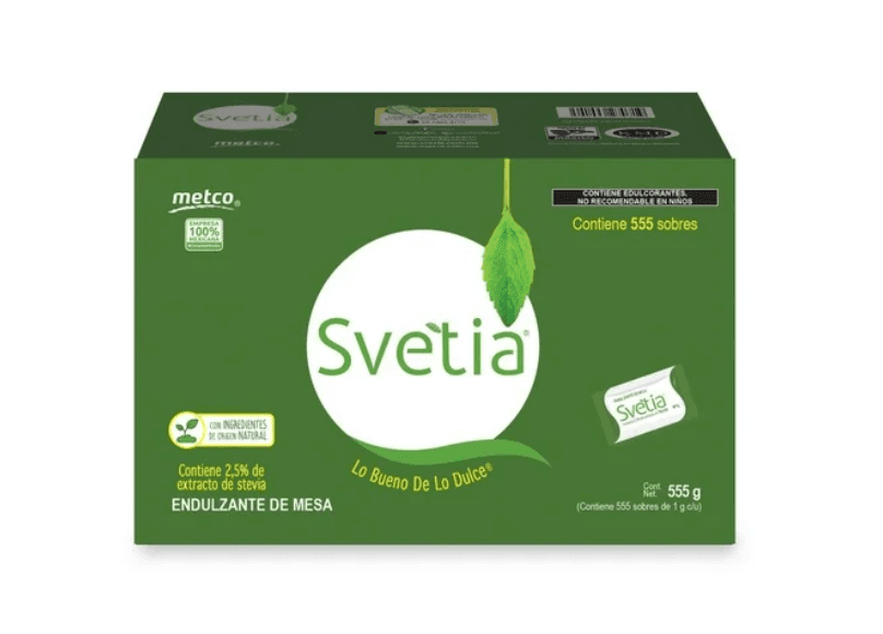 Endulzante Stevia - Paquete 555 Sobres de 1 gr