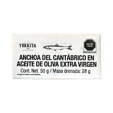 Anchoa del Cantábrico en Aceite de Oliva Extra Virgen - Paquete 50 g