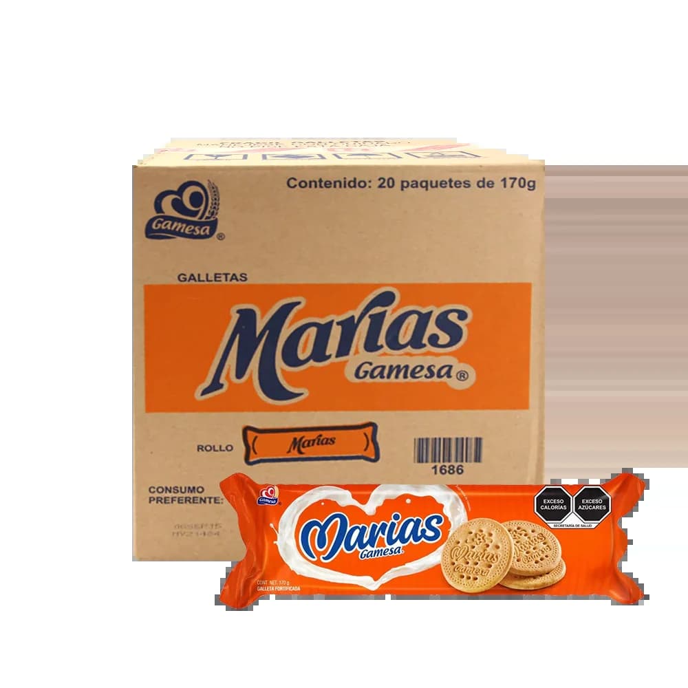 Galletas Marías Gamesa - Paquete 20 Paquetes de 170g